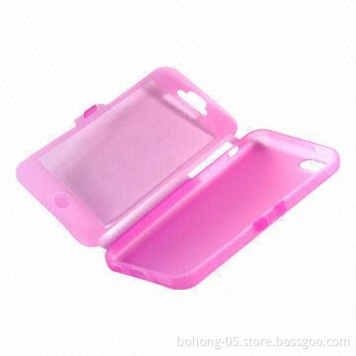 TPU Cases for iPhone 5C, Left Turn Transparent, Various Colors Available